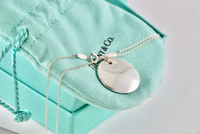 Load image into Gallery viewer, Tiffany &amp; Co. Elsa Peretti Silver Medium 24mm Circle Disc Pendant 16&quot; Necklace
