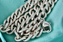 Load image into Gallery viewer, Tiffany &amp; Co. Silver Twisted Cable Link Chain 17&quot; Necklace
