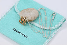 Load image into Gallery viewer, Tiffany &amp; Co. 14K Gold &quot;Try God&quot; Pendant w/Silver Chain Necklace

