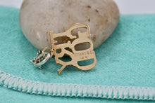 Load image into Gallery viewer, Tiffany &amp; Co. 14K Gold &quot;Try God&quot; Pendant w/Silver Chain Necklace
