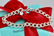 Load image into Gallery viewer, Tiffany &amp; Co. Silver Twisted Cable Link Chain 7.5&quot; Bracelet
