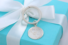 Load image into Gallery viewer, Tiffany &amp; Co. Silver World Globe Key ring Keychain
