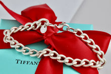 Load image into Gallery viewer, Tiffany &amp; Co. Silver Twisted Cable Link Chain 7.5&quot; Bracelet
