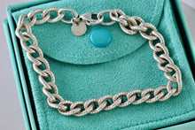 Load image into Gallery viewer, Tiffany &amp; Co. Silver Twisted Cable Link Chain 7.5&quot; Bracelet
