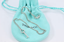 Load image into Gallery viewer, Tiffany &amp; Co. Silver Mini Trefoil Key Pendant Necklace
