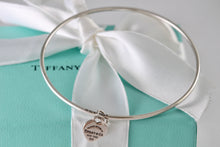 Load image into Gallery viewer, Return To Tiffany &amp; Co. Silver Mini Heart Tag Bangle Bracelet *CUSTOM*
