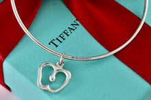 Load image into Gallery viewer, Tiffany &amp; Co. Elsa Peretti Silver Dangle Apple Bangle Bracelet *CUSTOM*
