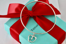 Load image into Gallery viewer, Tiffany &amp; Co. Elsa Peretti Silver Dangle Apple Bangle Bracelet *CUSTOM*
