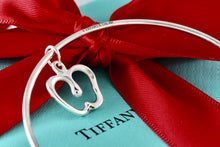 Load image into Gallery viewer, Tiffany &amp; Co. Elsa Peretti Silver Dangle Apple Bangle Bracelet *CUSTOM*
