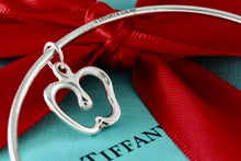 Load image into Gallery viewer, Tiffany &amp; Co. Elsa Peretti Silver Dangle Apple Bangle Bracelet *CUSTOM*
