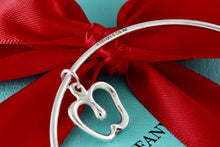 Load image into Gallery viewer, Tiffany &amp; Co. Elsa Peretti Silver Dangle Apple Bangle Bracelet *CUSTOM*
