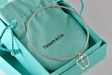 Load image into Gallery viewer, Tiffany &amp; Co. Elsa Peretti Silver Dangle Apple Bangle Bracelet *CUSTOM*
