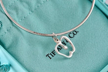 Load image into Gallery viewer, Tiffany &amp; Co. Elsa Peretti Silver Dangle Apple Bangle Bracelet *CUSTOM*
