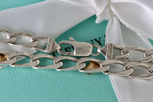 Load image into Gallery viewer, Tiffany &amp; Co. 18k Gold &amp; Silver Figaro Cuban Link 16&quot; Necklace
