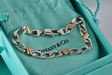 Load image into Gallery viewer, Tiffany &amp; Co. 18k Gold &amp; Silver Figaro Cuban Link 7&quot; Bracelet
