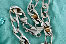 Load image into Gallery viewer, Tiffany &amp; Co. 18k Gold &amp; Silver Figaro Cuban Link 7&quot; Bracelet
