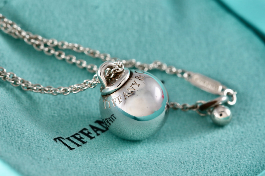 Tiffany & Co. Hardwear Silver Dangle Ball Bead Drop 12mm Pendant 18