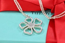 Load image into Gallery viewer, Tiffany &amp; Co. Open Flower Pendant 16&quot; Necklace
