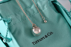 Tiffany & Co. Hardwear Silver Dangle Ball Bead Drop 12mm Pendant 18" Necklace