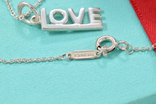 Load image into Gallery viewer, Tiffany &amp; Co. Silver &quot;LOVE&quot; Pendant Chain Necklace
