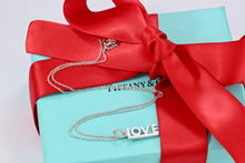 Load image into Gallery viewer, Tiffany &amp; Co. Silver &quot;LOVE&quot; Pendant Chain Necklace
