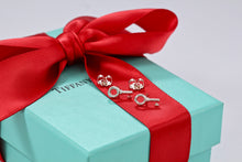 Load image into Gallery viewer, Tiffany &amp; Co. Silver Mini Key Earrings
