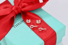 Load image into Gallery viewer, Tiffany &amp; Co. Silver Mini Key Earrings
