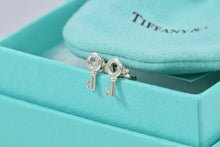 Load image into Gallery viewer, Tiffany &amp; Co. Silver Mini Key Earrings
