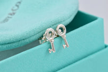 Load image into Gallery viewer, Tiffany &amp; Co. Silver Mini Key Earrings
