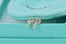 Load image into Gallery viewer, Tiffany &amp; Co. Silver Mini Key Earrings
