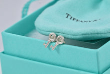 Load image into Gallery viewer, Tiffany &amp; Co. Silver Mini Key Earrings
