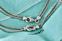 Load image into Gallery viewer, Tiffany &amp; Co. Silver Double Rope Love Knot 17&quot; Necklace
