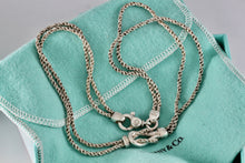 Load image into Gallery viewer, Tiffany &amp; Co. Silver Double Rope Love Knot 17&quot; Necklace
