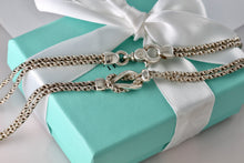 Load image into Gallery viewer, Tiffany &amp; Co. Silver Double Rope Love Knot 17&quot; Necklace

