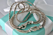 Load image into Gallery viewer, Tiffany &amp; Co. Silver Double Rope Love Knot 17&quot; Necklace
