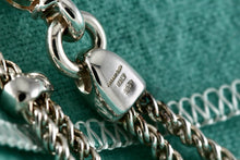 Load image into Gallery viewer, Tiffany &amp; Co. Silver Double Rope Sliding Puffy Hearts 17&quot; Necklace
