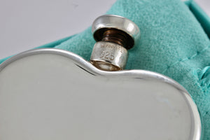 Tiffany & Co. Silver Vintage Heart Shaped Perfume Bottle