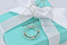 Load image into Gallery viewer, Tiffany &amp; Co. Atlas Silver Large Round Medallion Pendant Necklace
