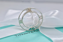 Load image into Gallery viewer, Tiffany &amp; Co. Atlas Silver Large Round Medallion Pendant Necklace
