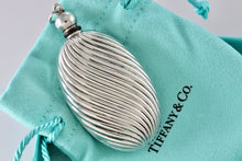 Load image into Gallery viewer, Tiffany &amp; Co. Silver Vintage Oval Spiral Twist Perfume Bottle Pendant
