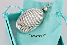 Load image into Gallery viewer, Tiffany &amp; Co. Silver Vintage Oval Spiral Twist Perfume Bottle Pendant
