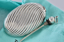 Load image into Gallery viewer, Tiffany &amp; Co. Silver Vintage Oval Spiral Twist Perfume Bottle Pendant
