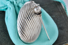 Load image into Gallery viewer, Tiffany &amp; Co. Silver Vintage Oval Spiral Twist Perfume Bottle Pendant
