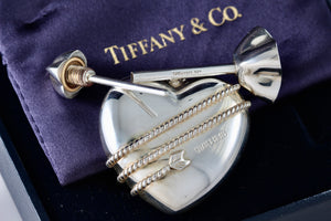 Tiffany & Co. Arrow Heart Perfume Bottle & Funnel 2 Pc. Set w/ Box