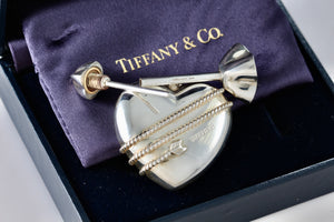 Tiffany & Co. Arrow Heart Perfume Bottle & Funnel 2 Pc. Set w/ Box