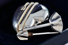 Load image into Gallery viewer, Tiffany &amp; Co. Arrow Heart Perfume Bottle &amp; Funnel 2 Pc. Set w/ Box
