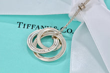 Load image into Gallery viewer, Tiffany &amp; Co. 1837 Silver Small Triple Interlocking Circles Necklace
