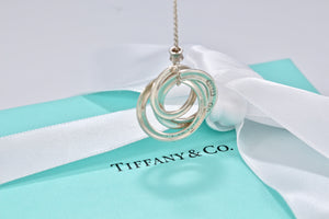 Tiffany & Co. 1837 Silver Small Triple Interlocking Circles Necklace