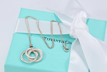 Load image into Gallery viewer, Tiffany &amp; Co. 1837 Silver Small Triple Interlocking Circles Necklace
