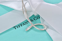 Load image into Gallery viewer, Tiffany &amp; Co. Elsa Peretti Silver Alphabet XL Letter &quot;J&quot; Pendant 18&quot; Necklace
